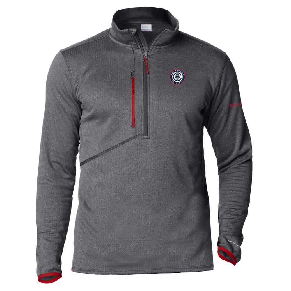 LA Clippers Park View Fleece Half-Zip Top Red | Columbia outlet