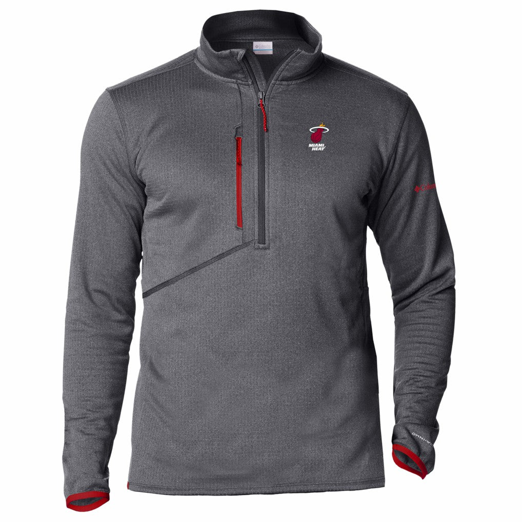 Miami Heat Park View Fleece Half-Zip Top Red | Columbia