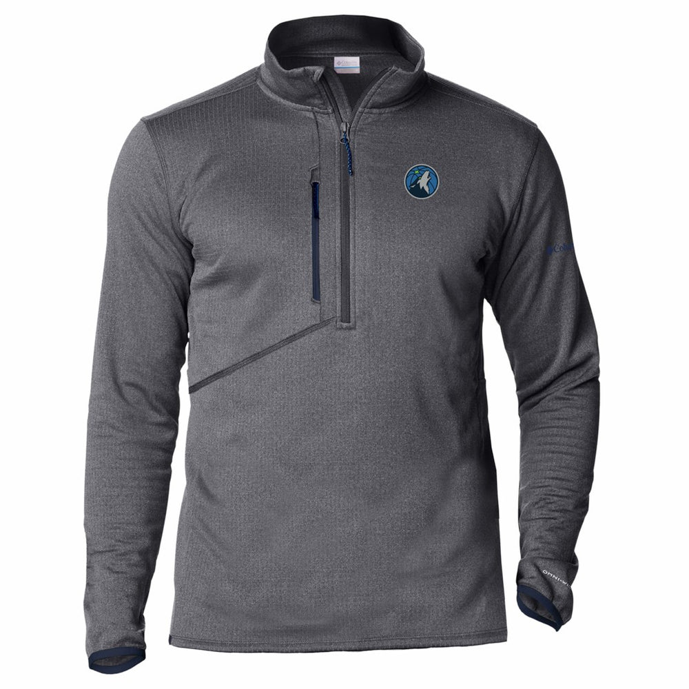 Minnesota Timberwolves Park View Fleece Half-Zip Top Navy | Columbia US
