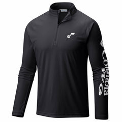 Utah Jazz PFG Terminal Tackle Quarter-Zip Top Black | Columbia for sale