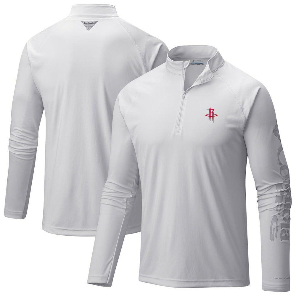 Houston Rockets PFG Terminal Tackle Quarter-Zip Top for sale White | Columbia online