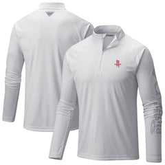 Houston Rockets PFG Terminal Tackle Quarter-Zip Top for sale White | Columbia online