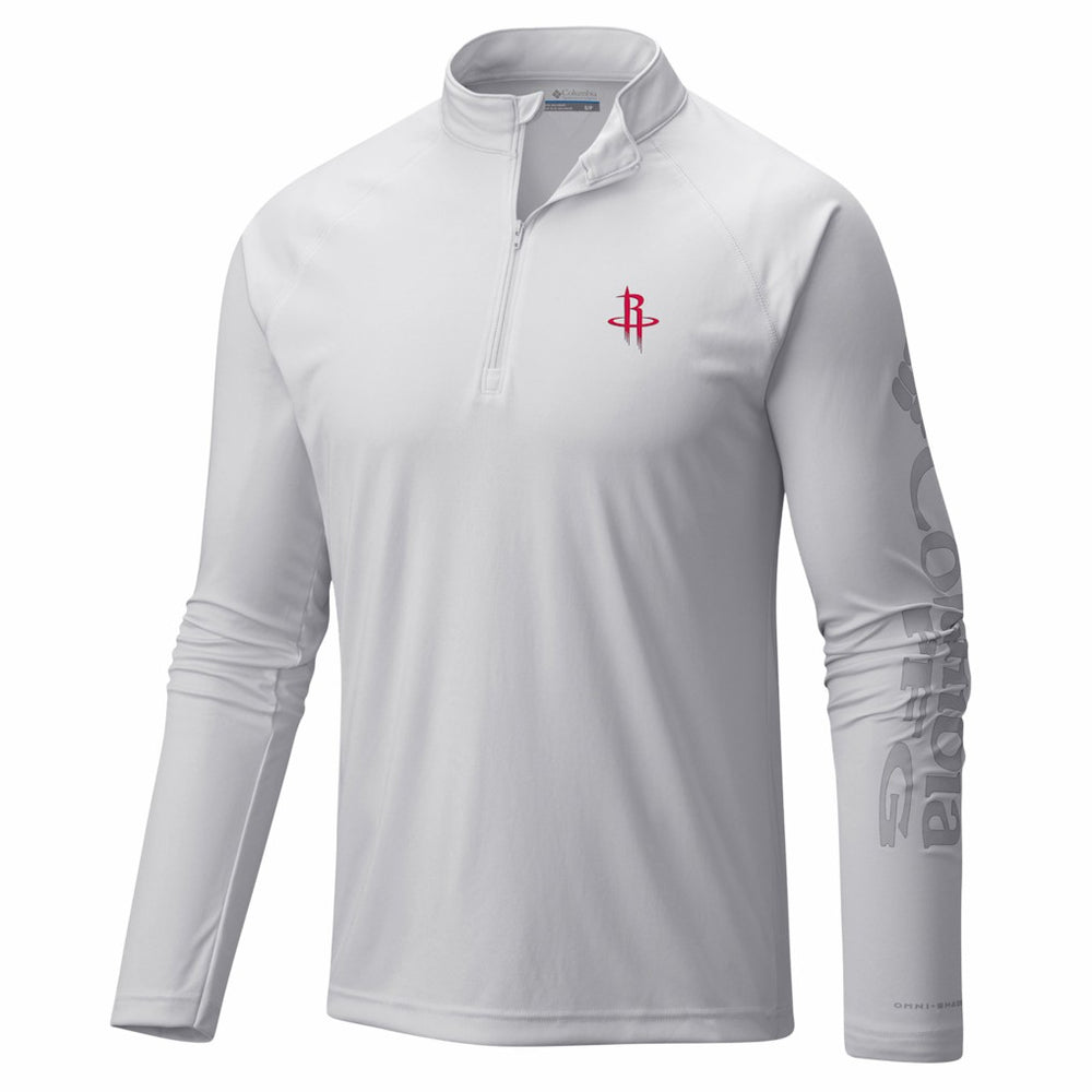 Houston Rockets PFG Terminal Tackle Quarter-Zip Top for sale White | Columbia online