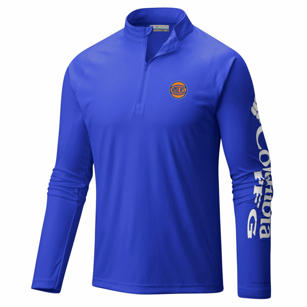 New York Knicks PFG Terminal Tackle Quarter-Zip Top Blue | Columbia Lifestyle