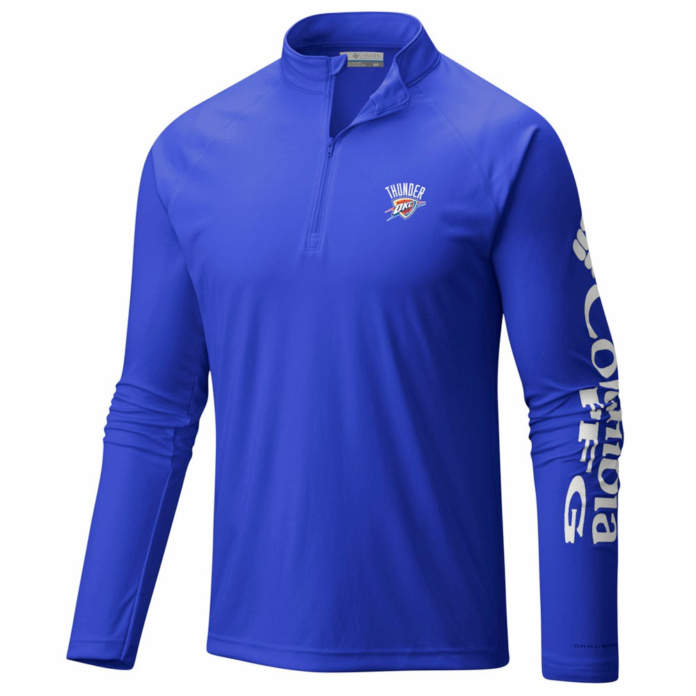 Oklahoma City Thunder PFG Terminal Tackle Quarter-Zip Top Blue | Columbia Lifestyle