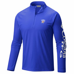 Oklahoma City Thunder PFG Terminal Tackle Quarter-Zip Top Blue | Columbia Lifestyle