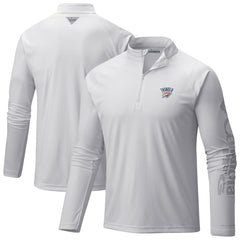 Oklahoma City Thunder PFG Terminal Tackle Quarter-Zip Top White | Columbia US