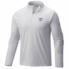 Oklahoma City Thunder PFG Terminal Tackle Quarter-Zip Top White | Columbia US