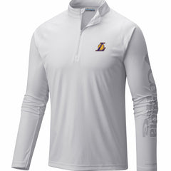 Los Angeles Lakers PFG Terminal Tackle Quarter-Zip Top White | Columbia discount
