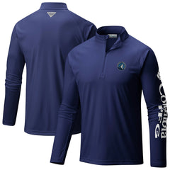 Minnesota Timberwolves PFG Terminal Tackle Quarter-Zip Top Navy | Columbia for sale