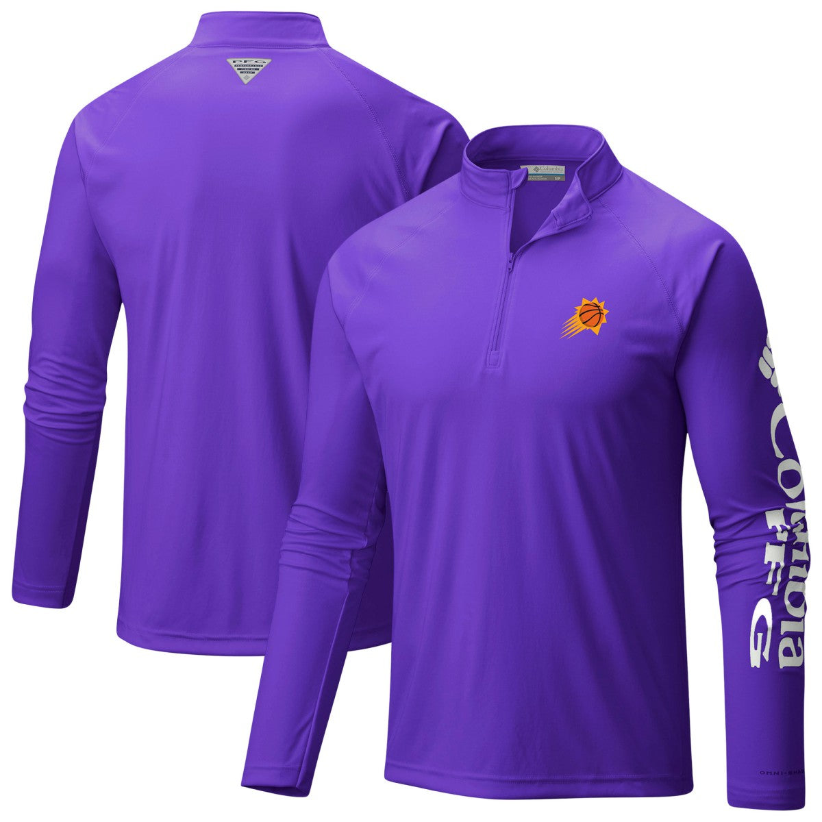 Phoenix Suns PFG Terminal Tackle Quarter-Zip Top Purple | Columbia Lifestyle