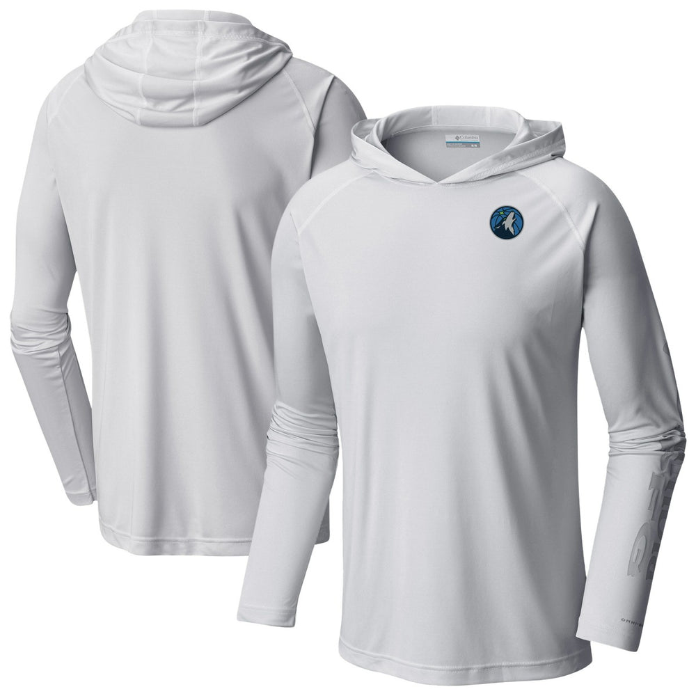 Minnesota Timberwolves PFG Super Terminal Tackle Hoodie White | Columbia Lifestyle