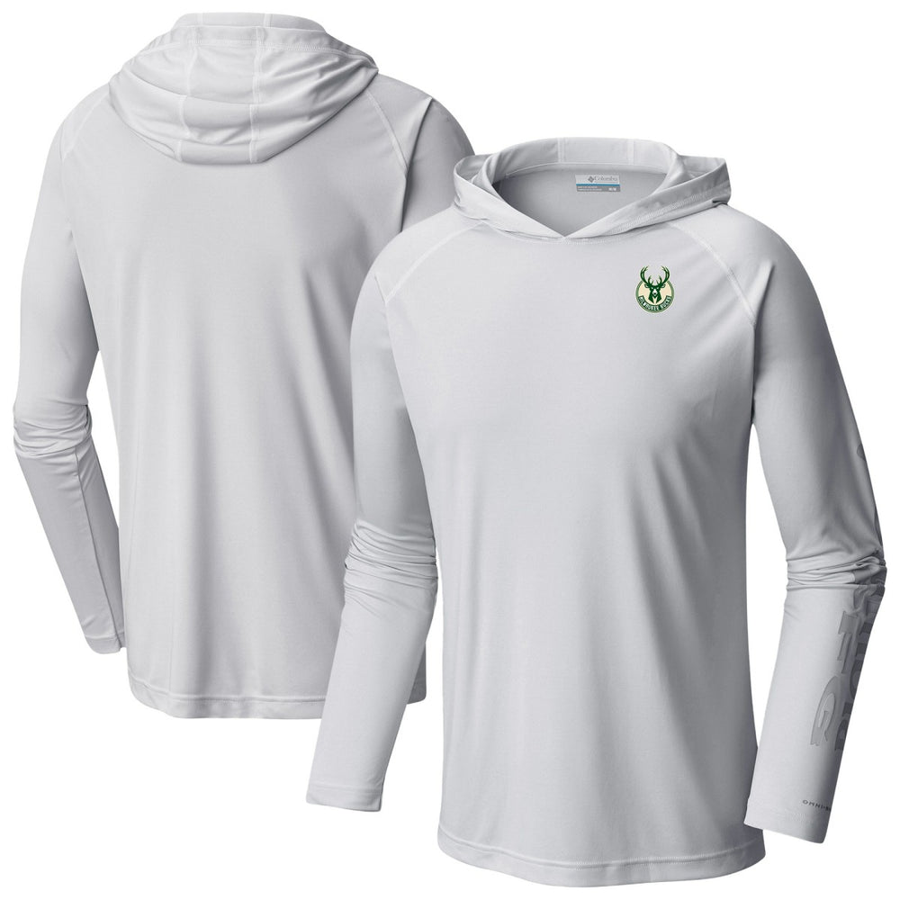 Milwaukee Bucks PFG Super Terminal Tackle Hoodie White | Columbia for sale