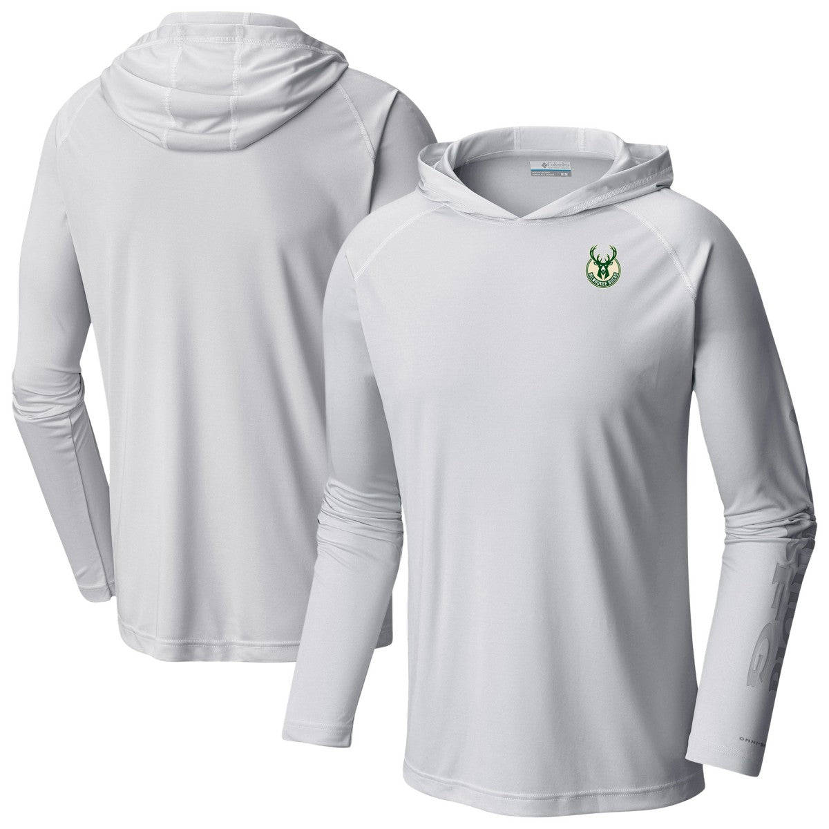Milwaukee Bucks PFG Super Terminal Tackle Hoodie White | Columbia for sale