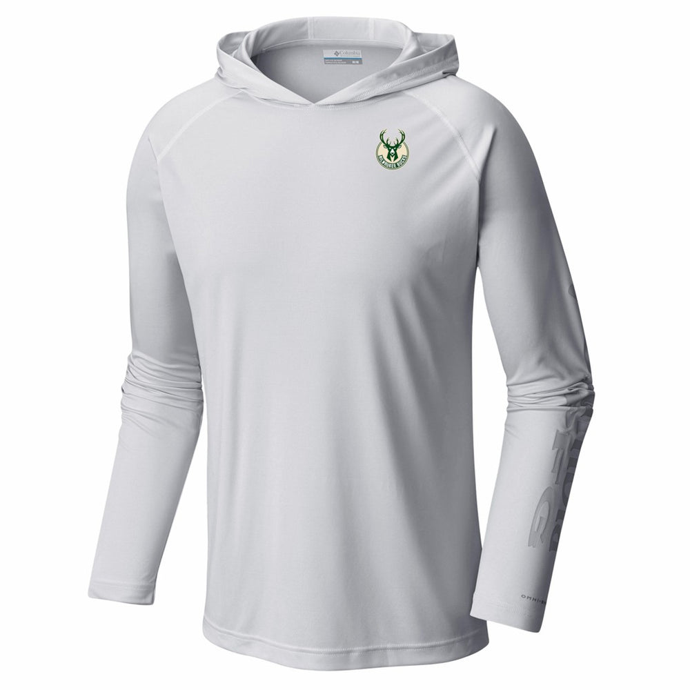 Milwaukee Bucks PFG Super Terminal Tackle Hoodie White | Columbia for sale