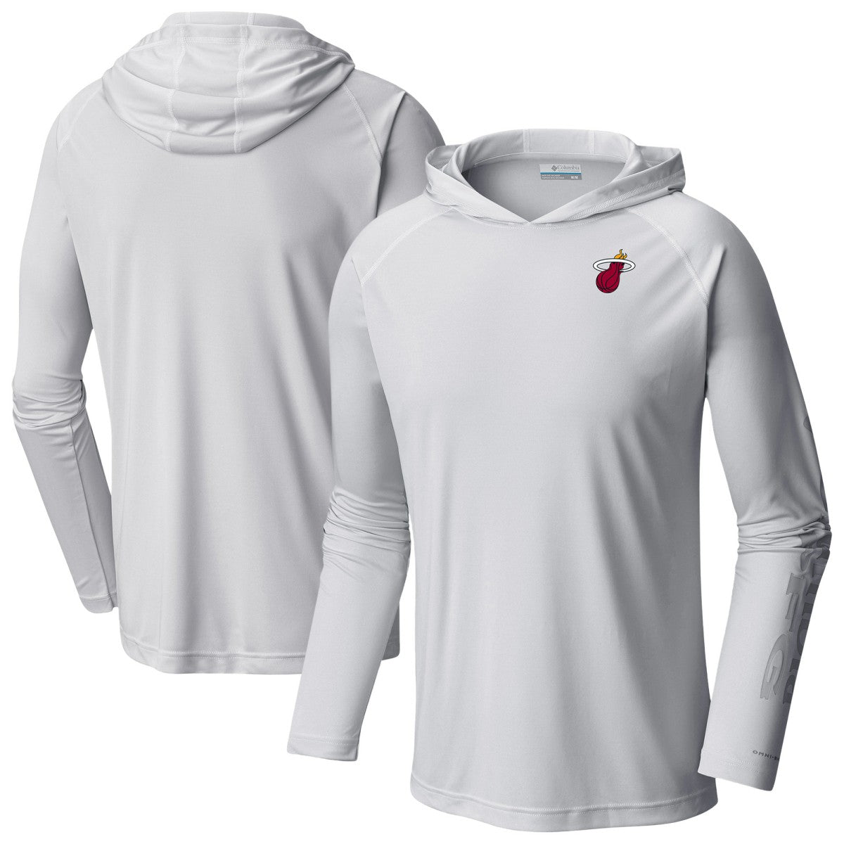 Miami Heat PFG Super Terminal Tackle Hoodie White | Columbia Near Me