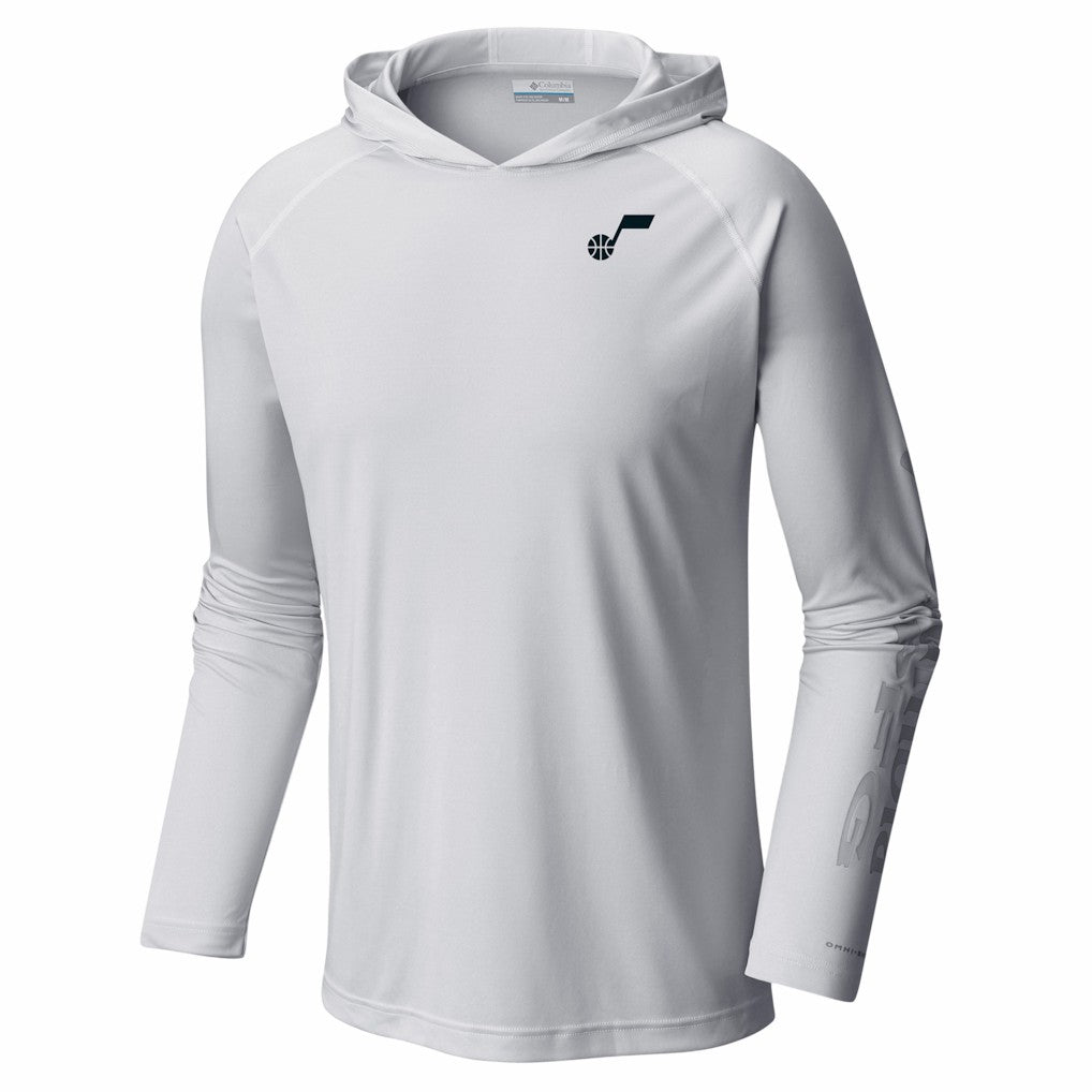 Utah Jazz PFG Super Terminal Tackle Hoodie White | Columbia Near Me