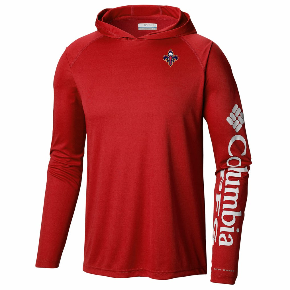 New Orleans Pelicans PFG Super Terminal Tackle Hoodie Red | Columbia online