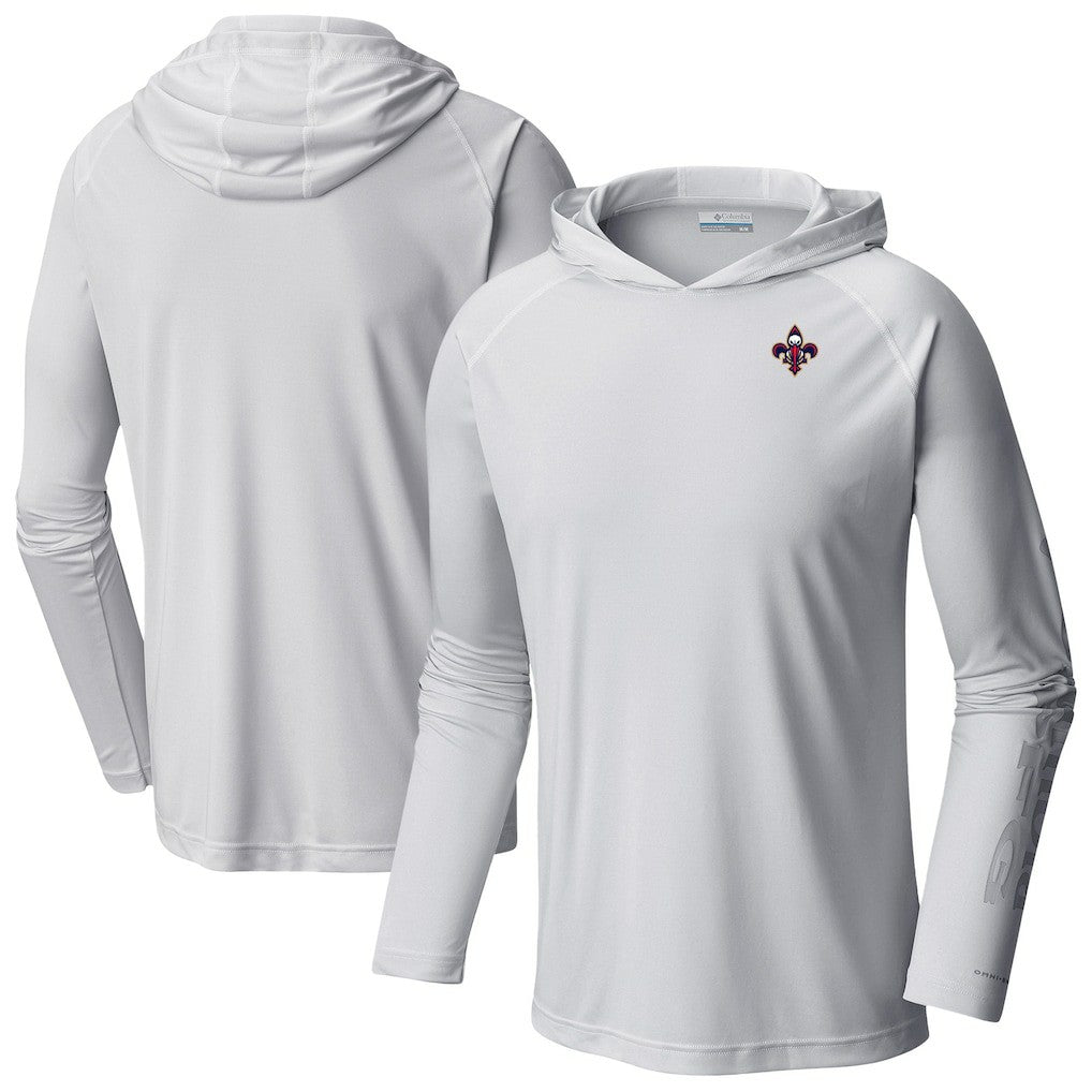 New Orleans Pelicans PFG Super Terminal Tackle Hoodie White | Columbia