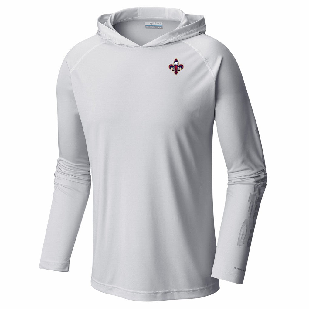 New Orleans Pelicans PFG Super Terminal Tackle Hoodie White | Columbia