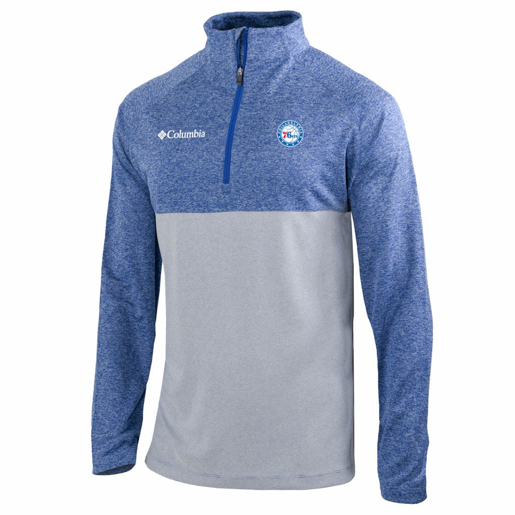Philadelphia 76ers Omni-Wick Rockin' It Quarter-Zip Top Blue | Columbia Near Me