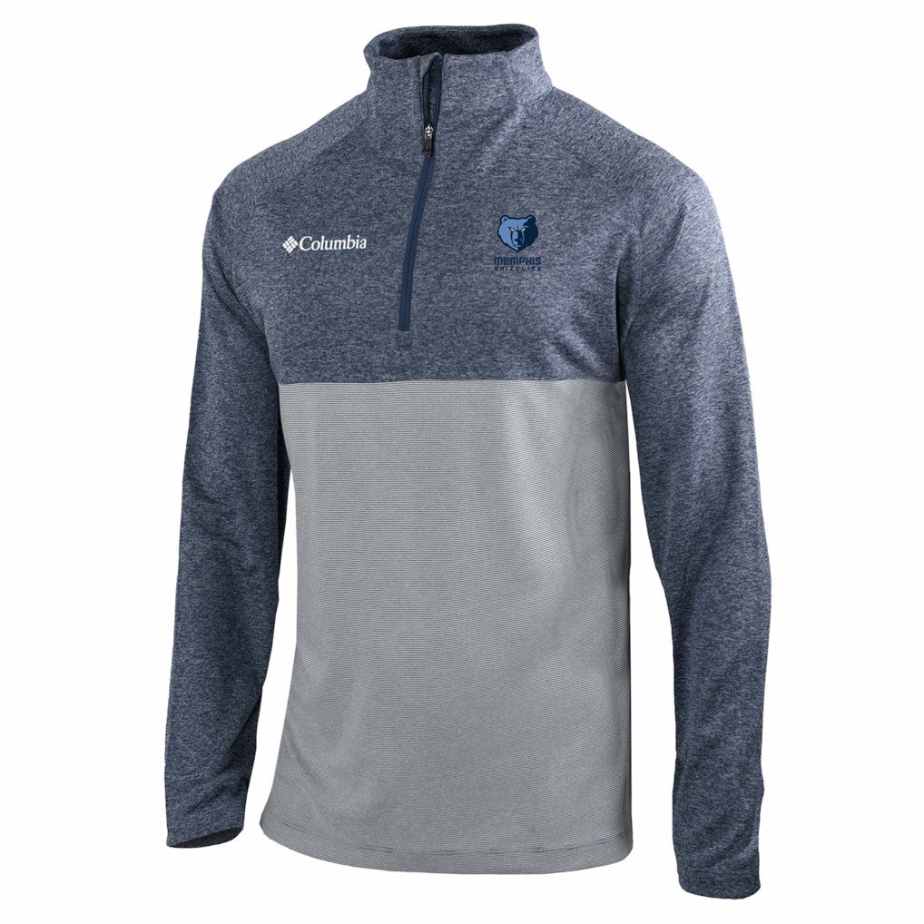 Memphis Grizzlies Omni-Wick Rockin' It Quarter-Zip Top Navy | Columbia online
