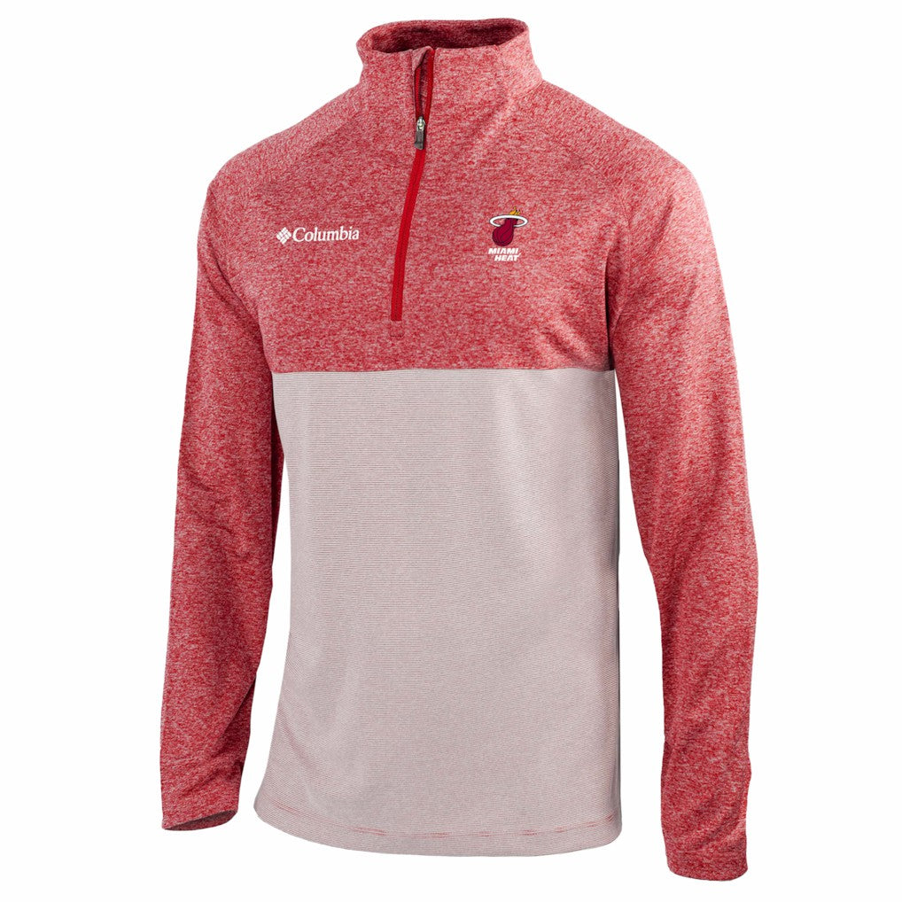 Miami Heat Omni-Wick Rockin' It Quarter-Zip Top Red | Columbia Lifestyle
