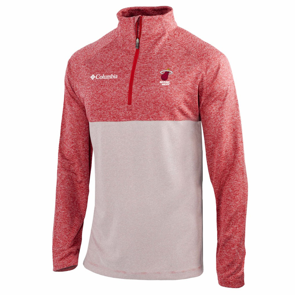 Miami Heat Omni-Wick Rockin' It Quarter-Zip Top Red | Columbia Lifestyle