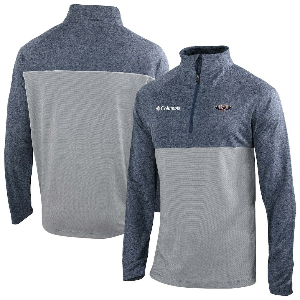 New Orleans Pelicans Omni-Wick Rockin' It Quarter-Zip Top Navy | Columbia for sale