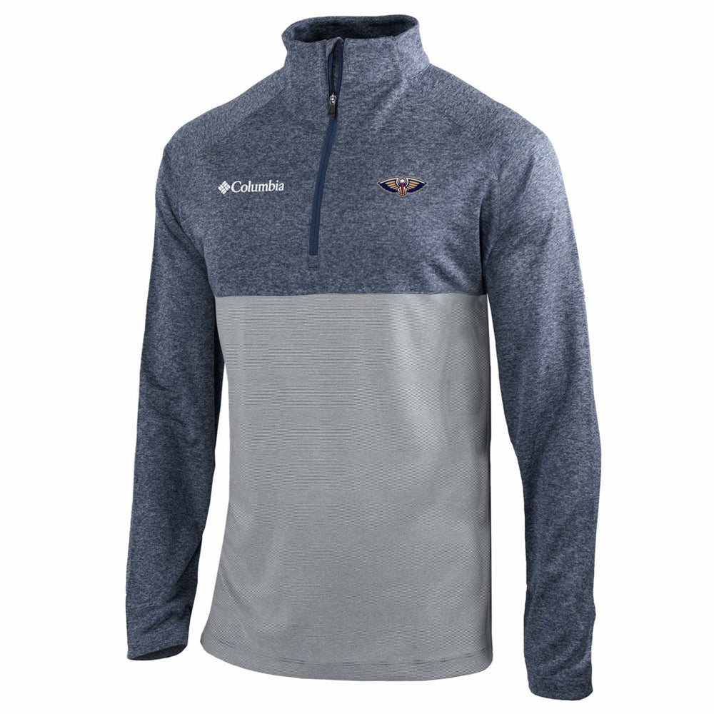 New Orleans Pelicans Omni-Wick Rockin' It Quarter-Zip Top Navy | Columbia for sale