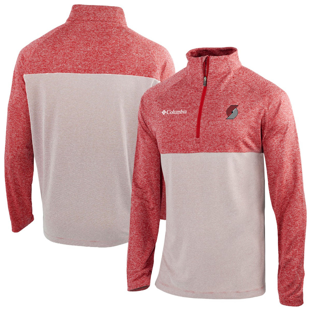Portland Trail Blazers Omni-Wick Rockin' It Quarter-Zip Top Red | Columbia