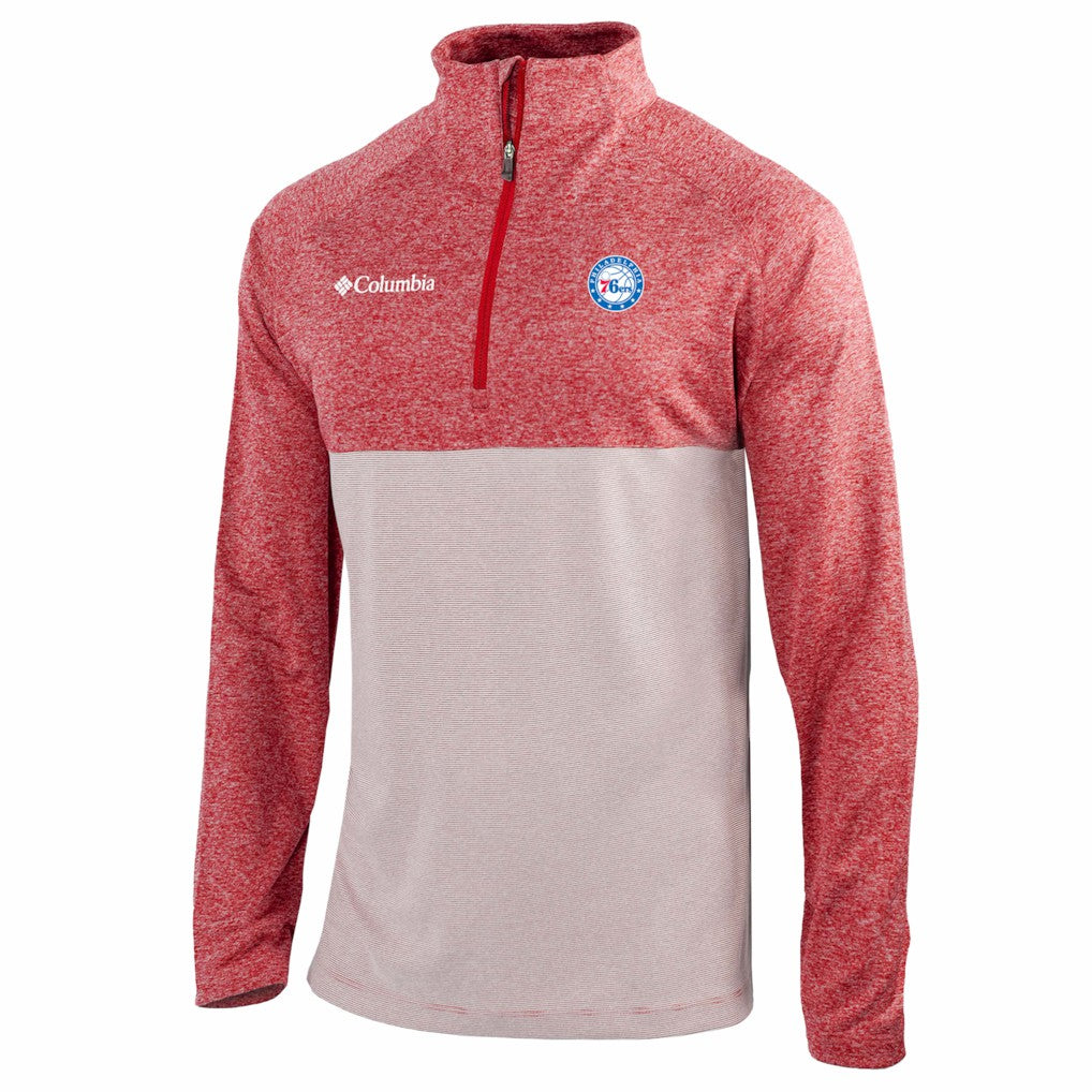 Philadelphia 76ers Omni-Wick Rockin' It Quarter-Zip Top Red | Columbia for sale