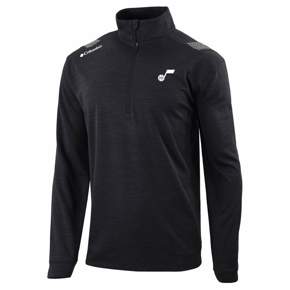 Utah Jazz Oakland Downs Omni-Wick Quarter-Zip Top Black | Columbia Lifestyle