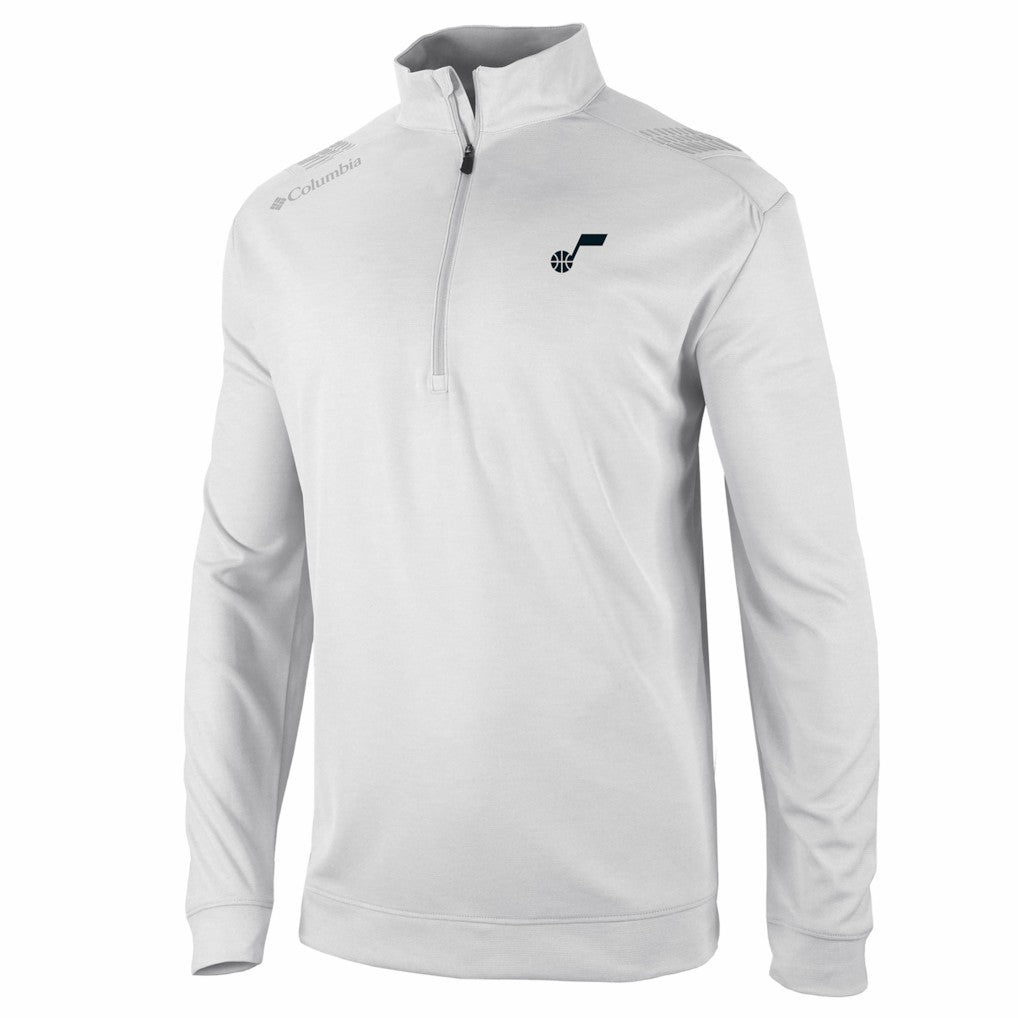 Utah Jazz Oakland Downs Omni-Wick Quarter-Zip Top White | Columbia US