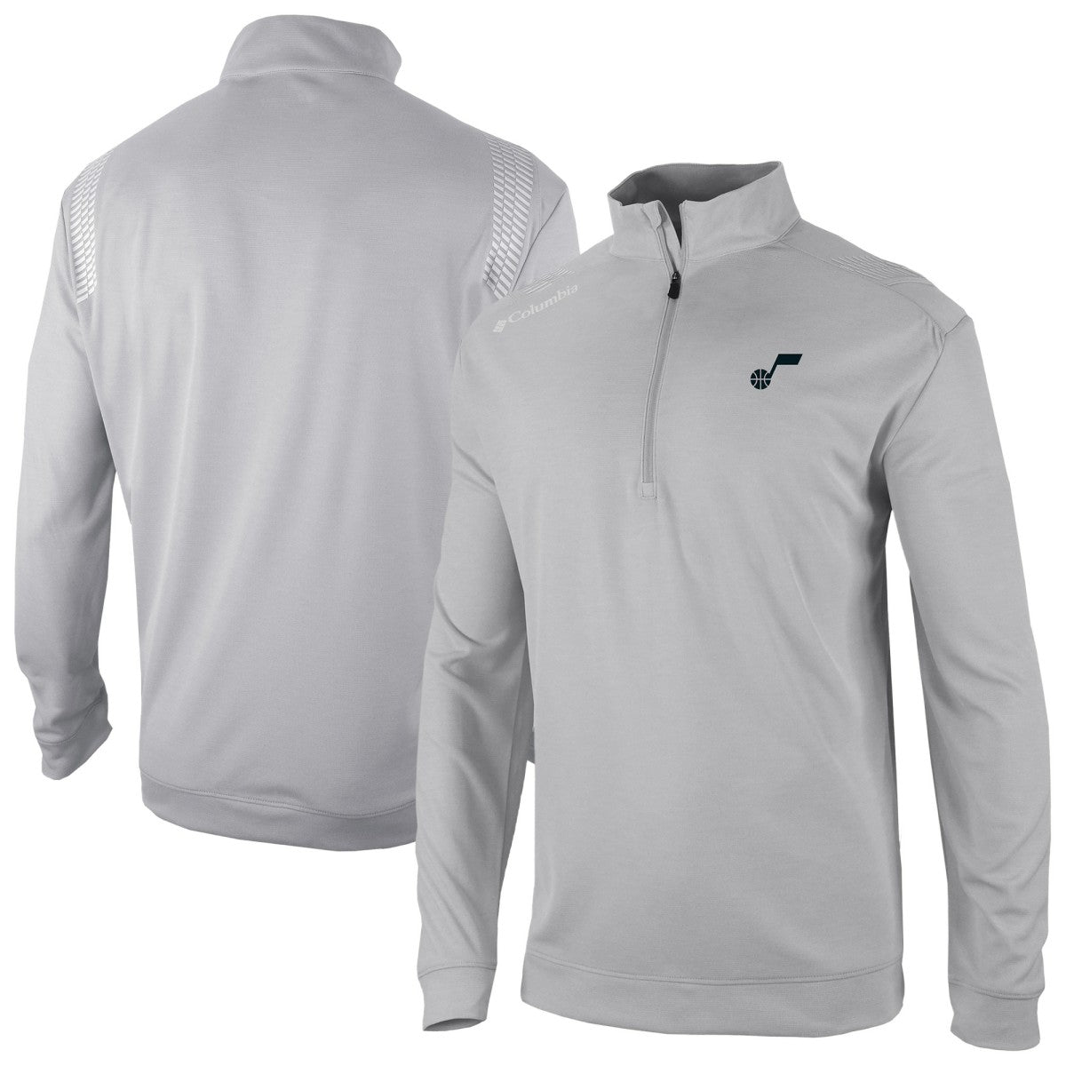 Utah Jazz Oakland Downs Omni-Wick Quarter-Zip Top Gray | Columbia