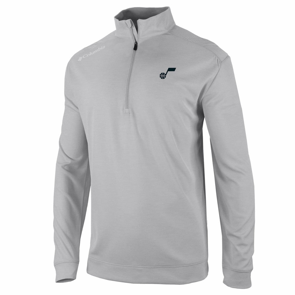 Utah Jazz Oakland Downs Omni-Wick Quarter-Zip Top Gray | Columbia