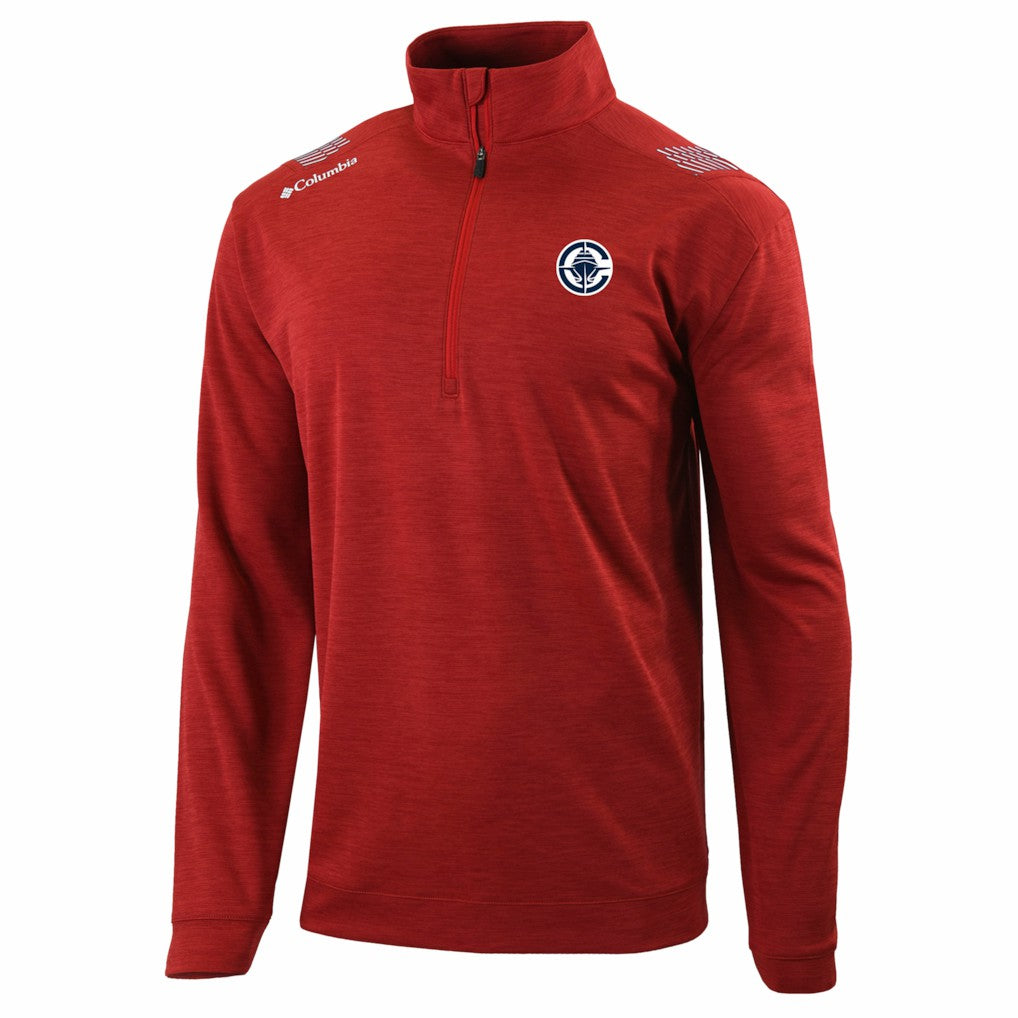 LA Clippers Oakland Downs Omni-Wick Quarter-Zip Top Red | Columbia US