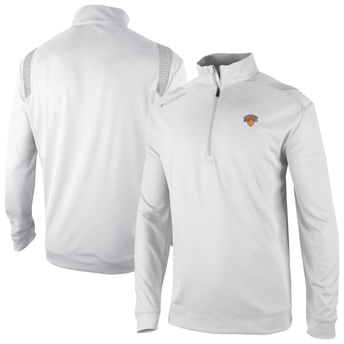 New York Knicks Oakland Downs Omni-Wick Quarter-Zip Top White | Columbia