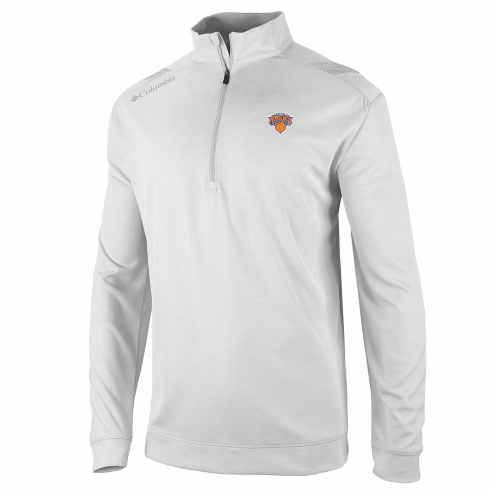 New York Knicks Oakland Downs Omni-Wick Quarter-Zip Top White | Columbia