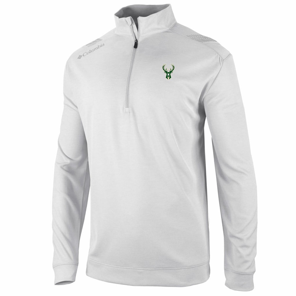 Milwaukee Bucks Oakland Downs Omni-Wick Quarter-Zip Top White | Columbia discount