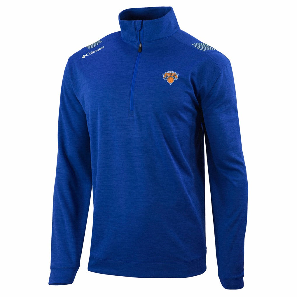 New York Knicks Oakland Downs Omni-Wick Quarter-Zip Top Blue | Columbia for sale