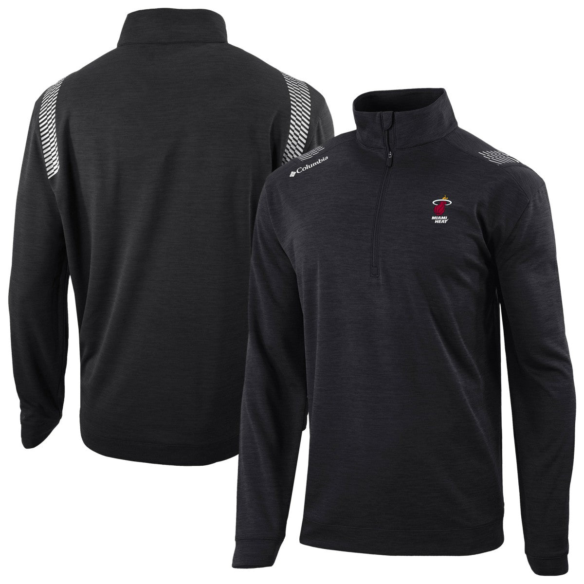 Miami Heat Oakland Downs Omni-Wick Quarter-Zip Top Black | Columbia Lifestyle