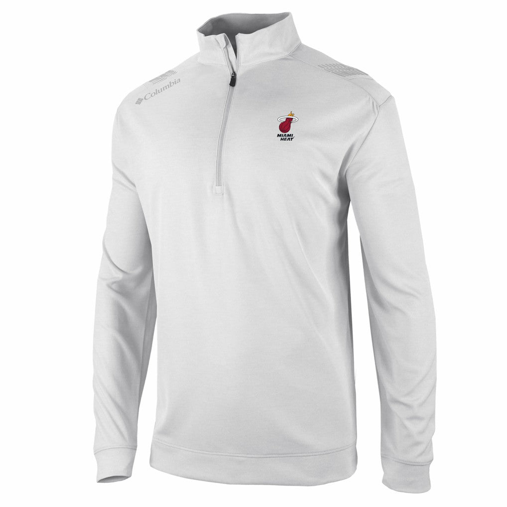 Miami Heat Oakland Downs Omni-Wick Quarter-Zip Top White | Columbia discount