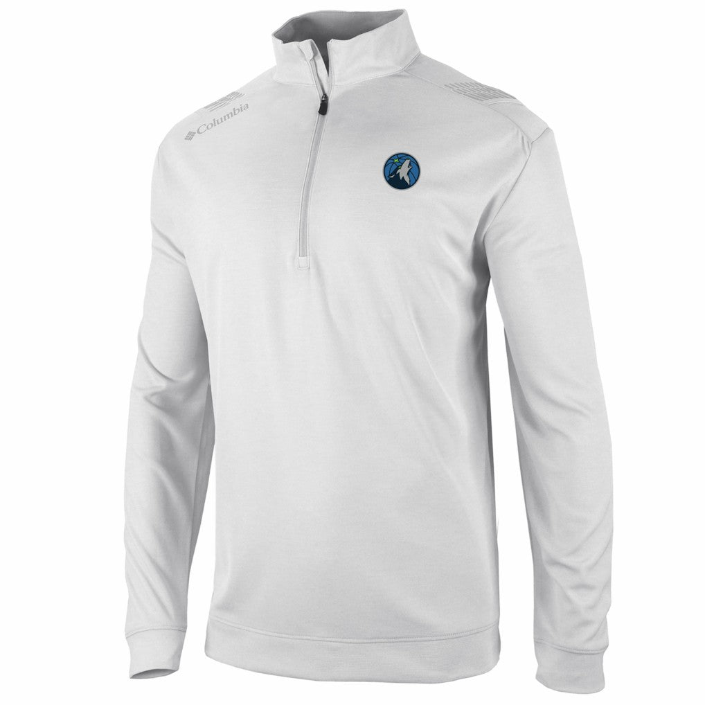 Minnesota Timberwolves Oakland Downs Omni-Wick Quarter-Zip Top White | Columbia Near Me