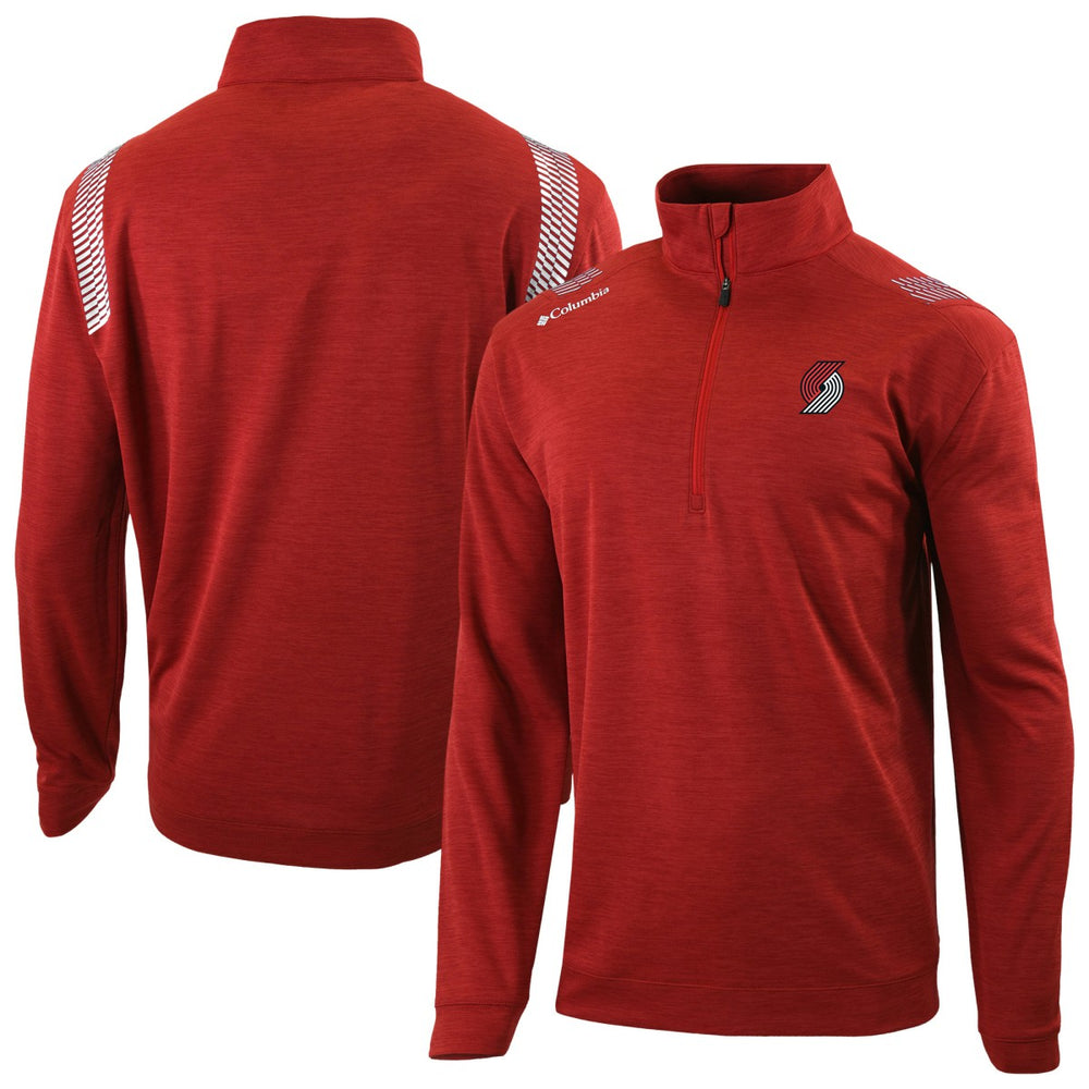Portland Trail Blazers Oakland Downs Omni-Wick Quarter-Zip Top Red | Columbia US