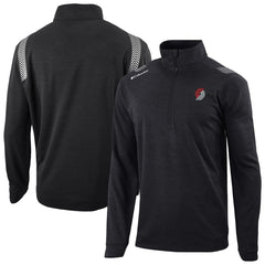 Portland Trail Blazers Oakland Downs Omni-Wick Quarter-Zip Top Black | Columbia