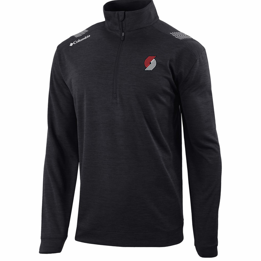 Portland Trail Blazers Oakland Downs Omni-Wick Quarter-Zip Top Black | Columbia