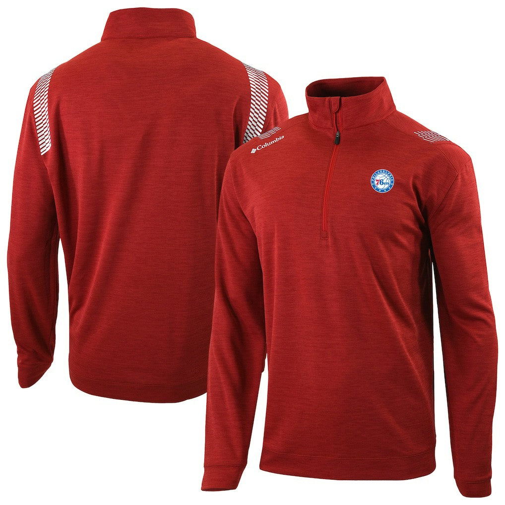 Philadelphia 76ers Oakland Downs Omni-Wick Quarter-Zip Top for sale Red | Columbia discount