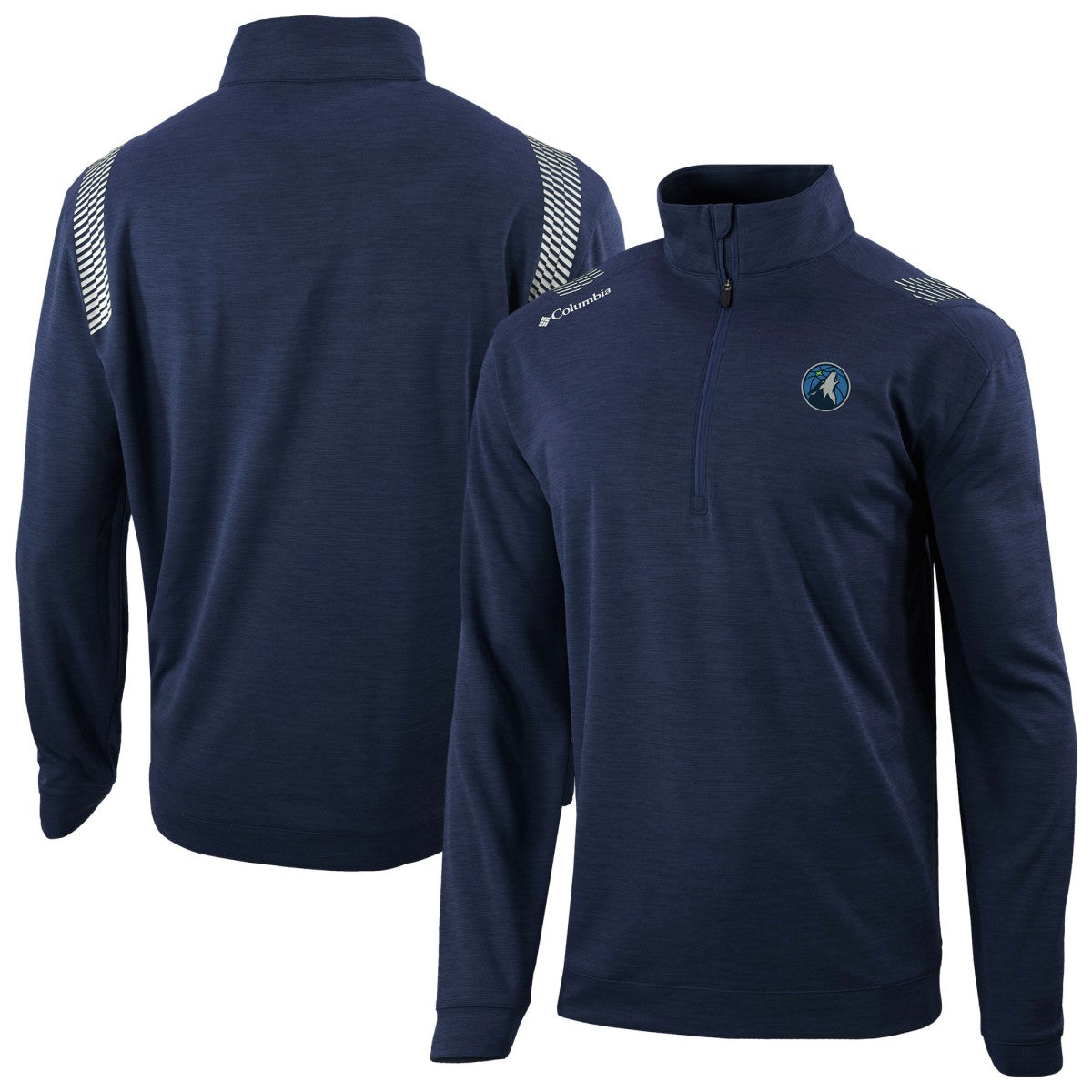 Minnesota Timberwolves Oakland Downs Omni-Wick Quarter-Zip Top Navy | Columbia
