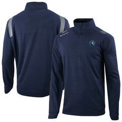 Minnesota Timberwolves Oakland Downs Omni-Wick Quarter-Zip Top Navy | Columbia